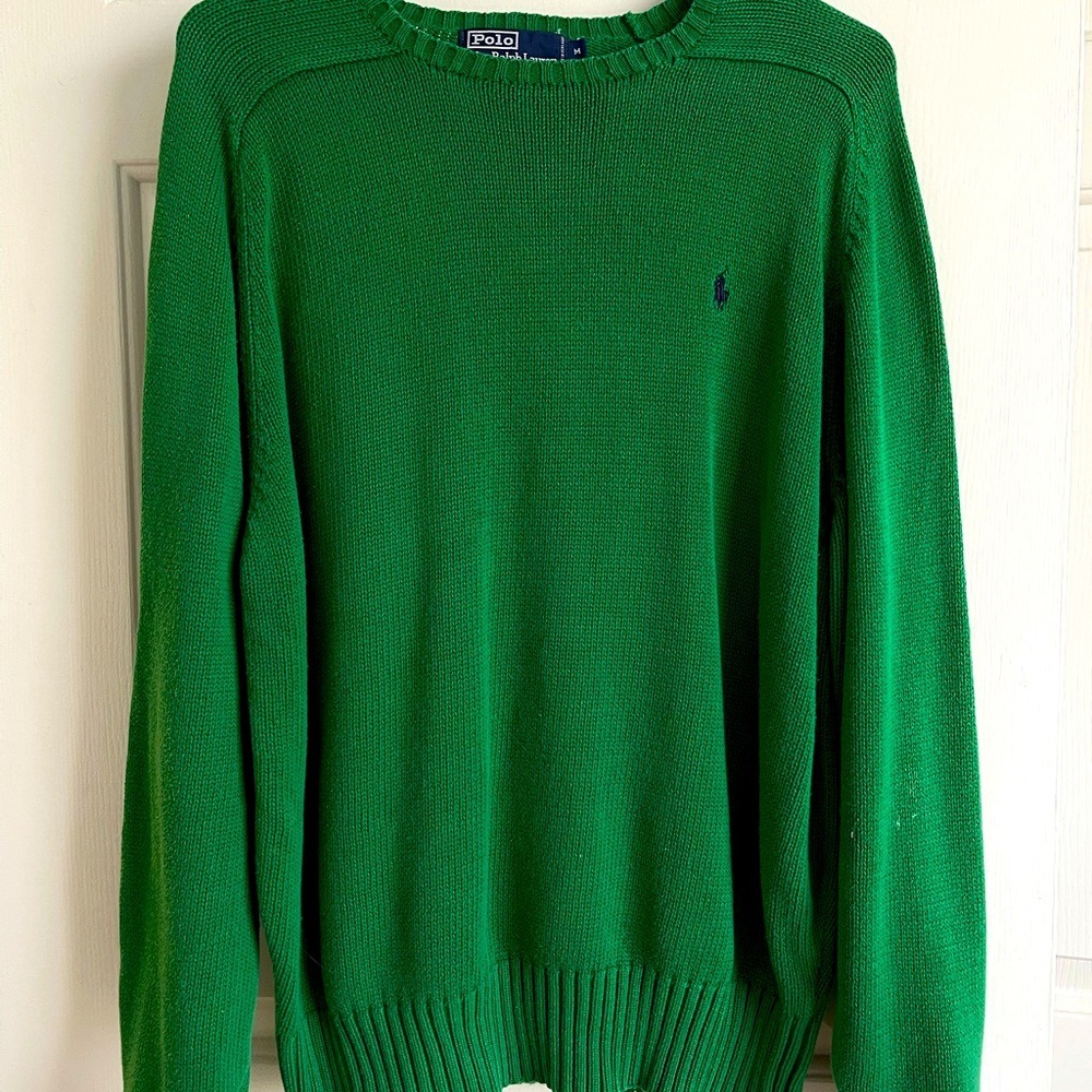 Vintage men’s Ralph Lauren sweater blue logo Size Medium